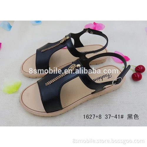 new design fashion with zipper sandal for women